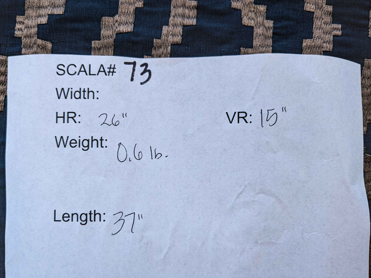 37"Width Lelievre Paris Zebra Orage Blue Gray Abstract Woven