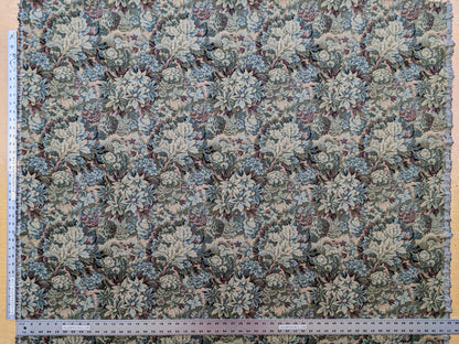 4.9y Scalamandre Floral Botanical Tree Foliage Yellow Green Beige Forest Tapestry