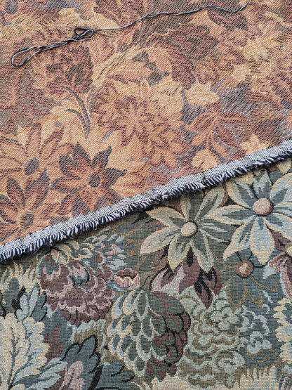 4.9y Scalamandre Floral Botanical Tree Foliage Yellow Green Beige Forest Tapestry