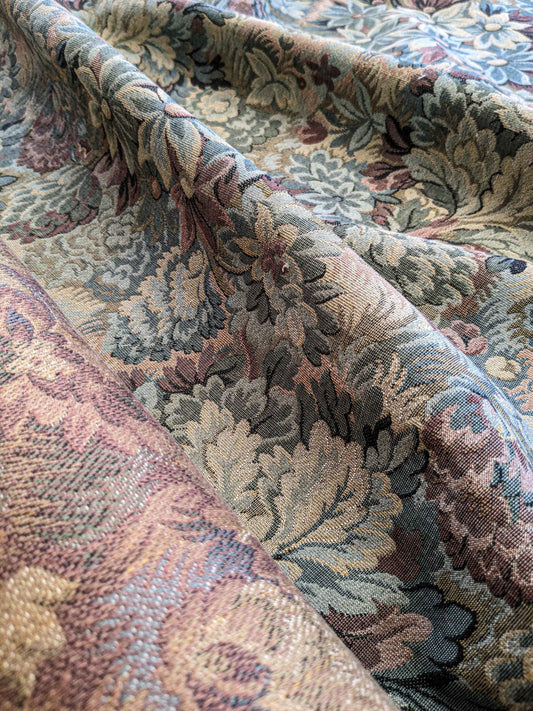 Scalamandre Floral Botanical Tapestry - Yellow Green Beige