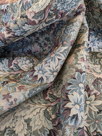 4.9y Scalamandre Floral Botanical Tree Foliage Yellow Green Beige Forest Tapestry