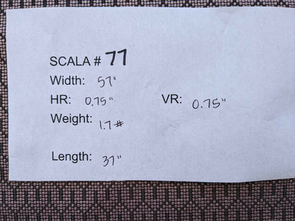 37" x 57" Scalamandre Art Deco Geometric Small Scale Purple Black