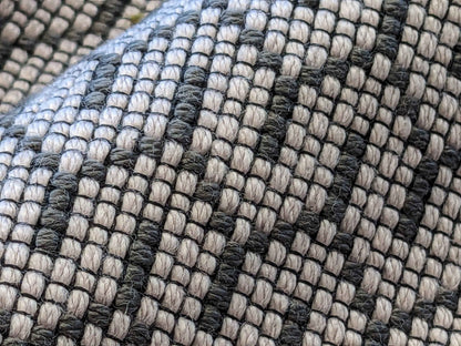 37" x 57" Scalamandre Art Deco Geometric Small Scale Purple Black