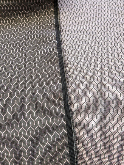 37" x 57" Scalamandre Art Deco Geometric Small Scale Purple Black