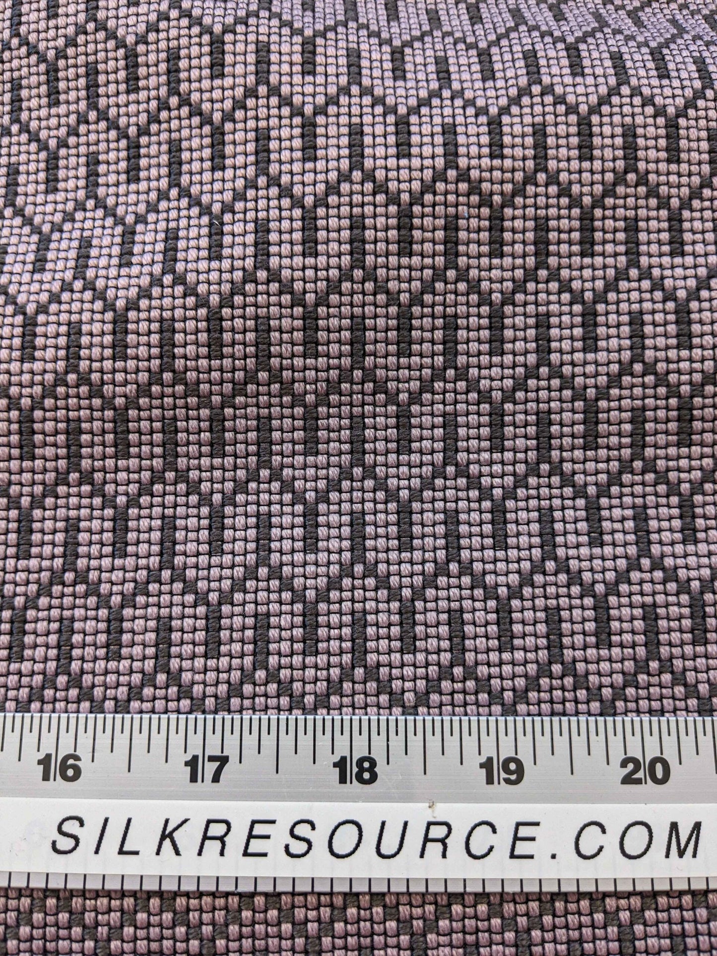 37" x 57" Scalamandre Art Deco Geometric Small Scale Purple Black