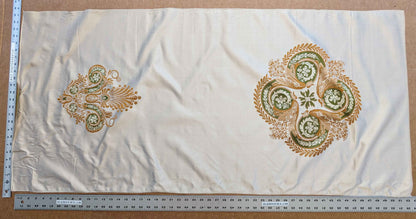 26"x 52" Scalamandre Fauteuil Bessieres Seat &amp; Back Creme French Antique Design MSRP USD 612/y