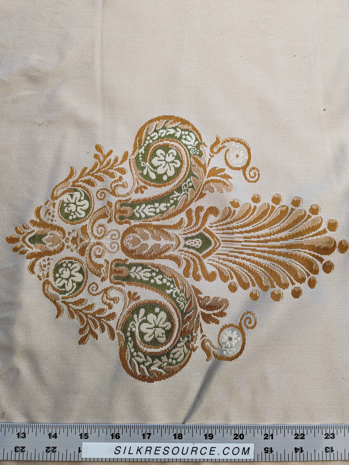 26"x 52" Scalamandre Fauteuil Bessieres Seat &amp; Back Creme French Antique Design MSRP USD 612/y