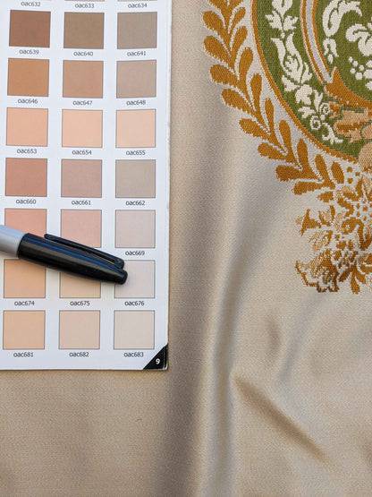 26"x 52" Scalamandre Fauteuil Bessieres Seat &amp; Back Creme French Antique Design MSRP USD 612/y