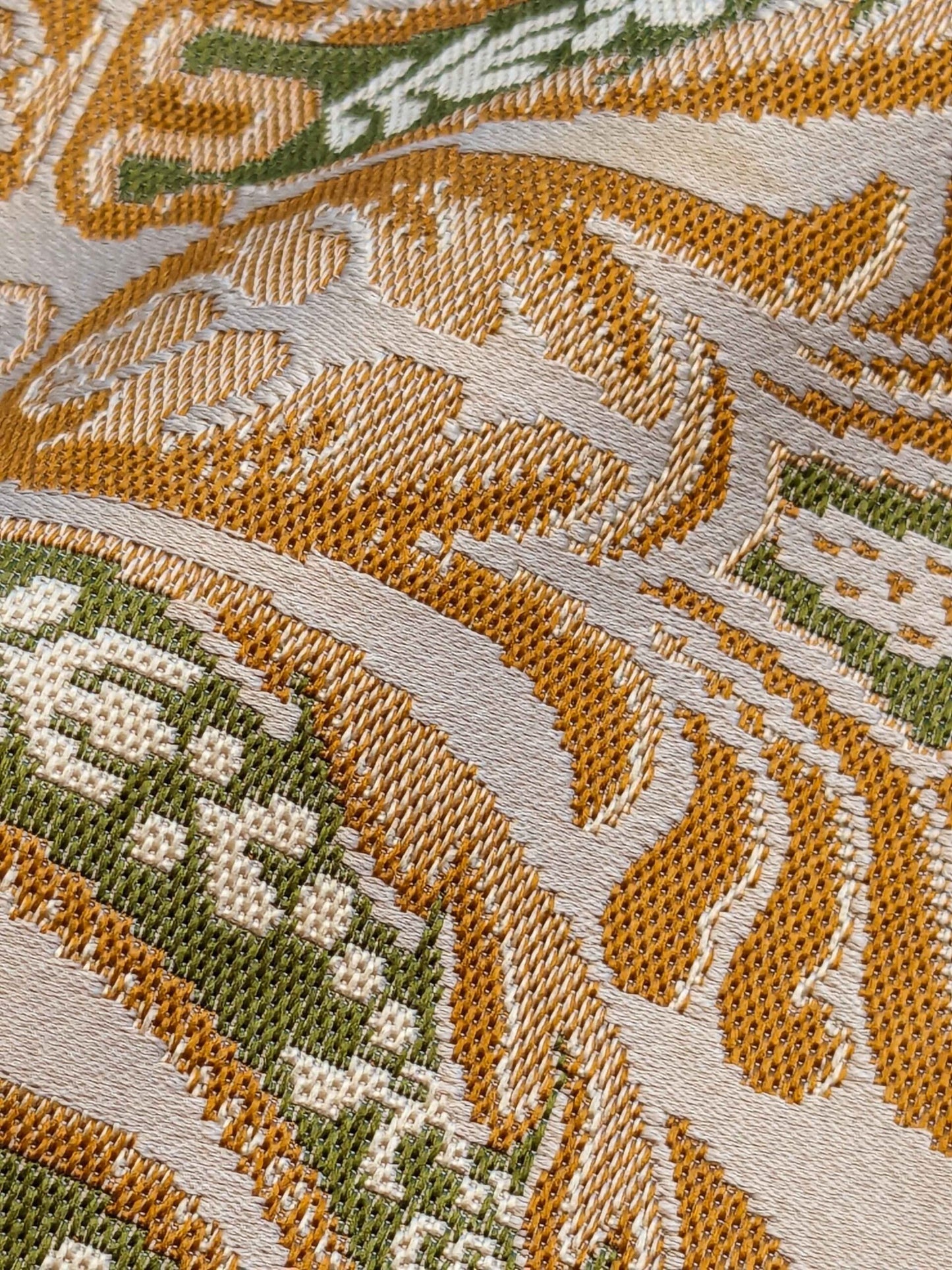 26"x 52" Scalamandre Fauteuil Bessieres Seat &amp; Back Creme French Antique Design MSRP USD 612/y