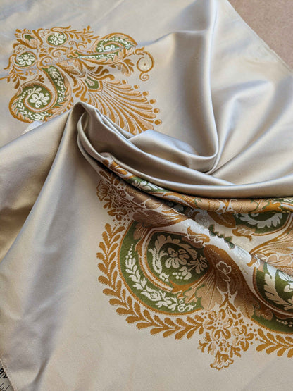 26"x 52" Scalamandre Fauteuil Bessieres Seat &amp; Back Creme French Antique Design MSRP USD 612/y