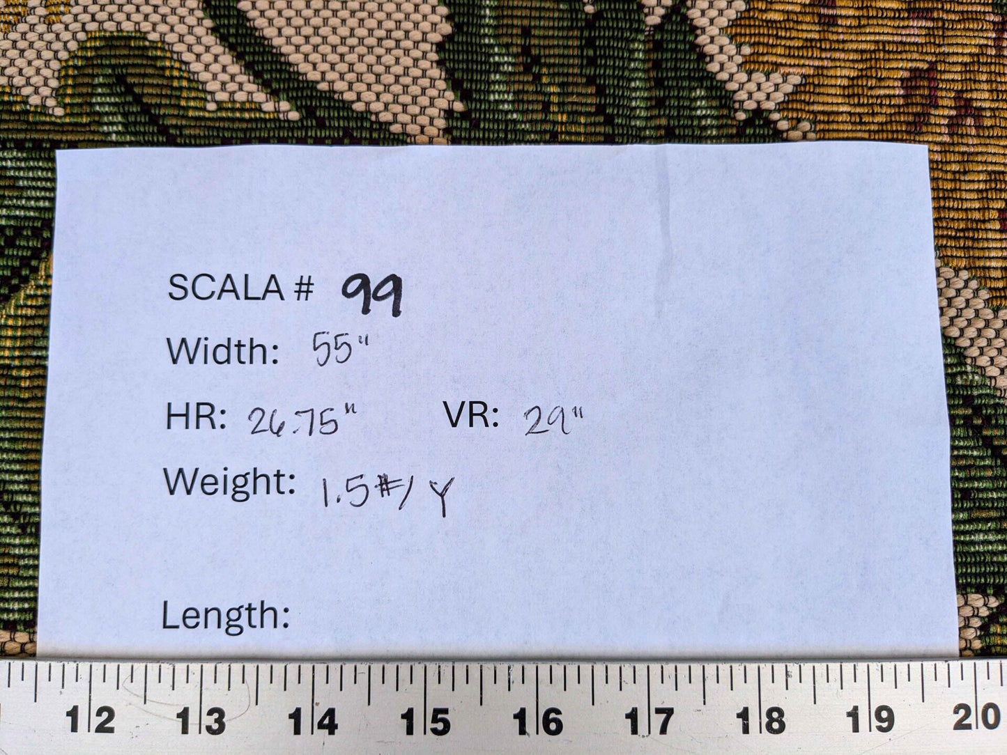 by yard Scalamandre Botanical Floral Jacobean Large Pattern Beige Light Brown Green Yellow Red