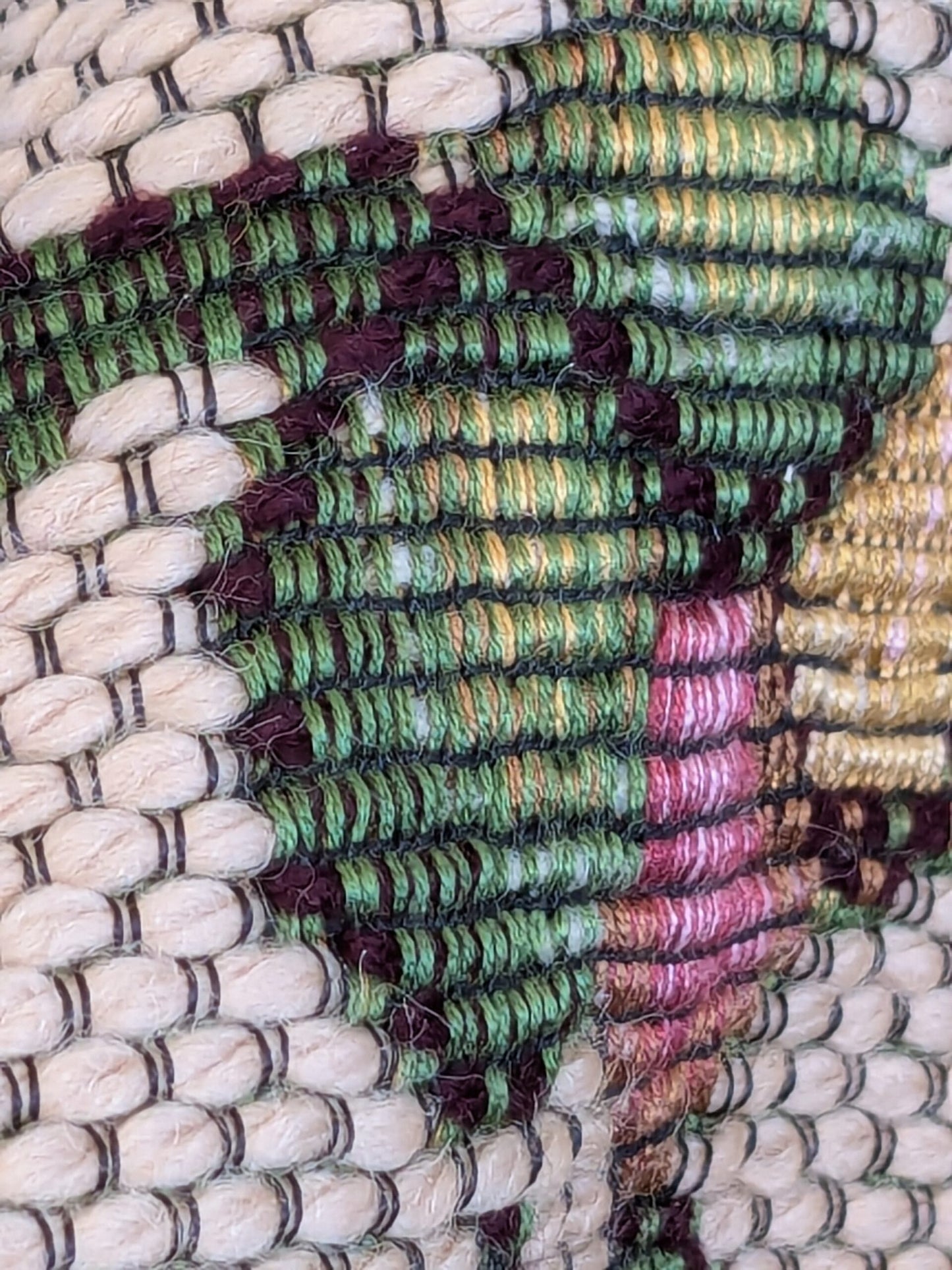 by yard Scalamandre Botanical Floral Jacobean Large Pattern Beige Light Brown Green Yellow Red