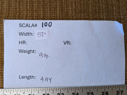 4.9y x 57" Scalamandre Brown Solid Texture Upholstery