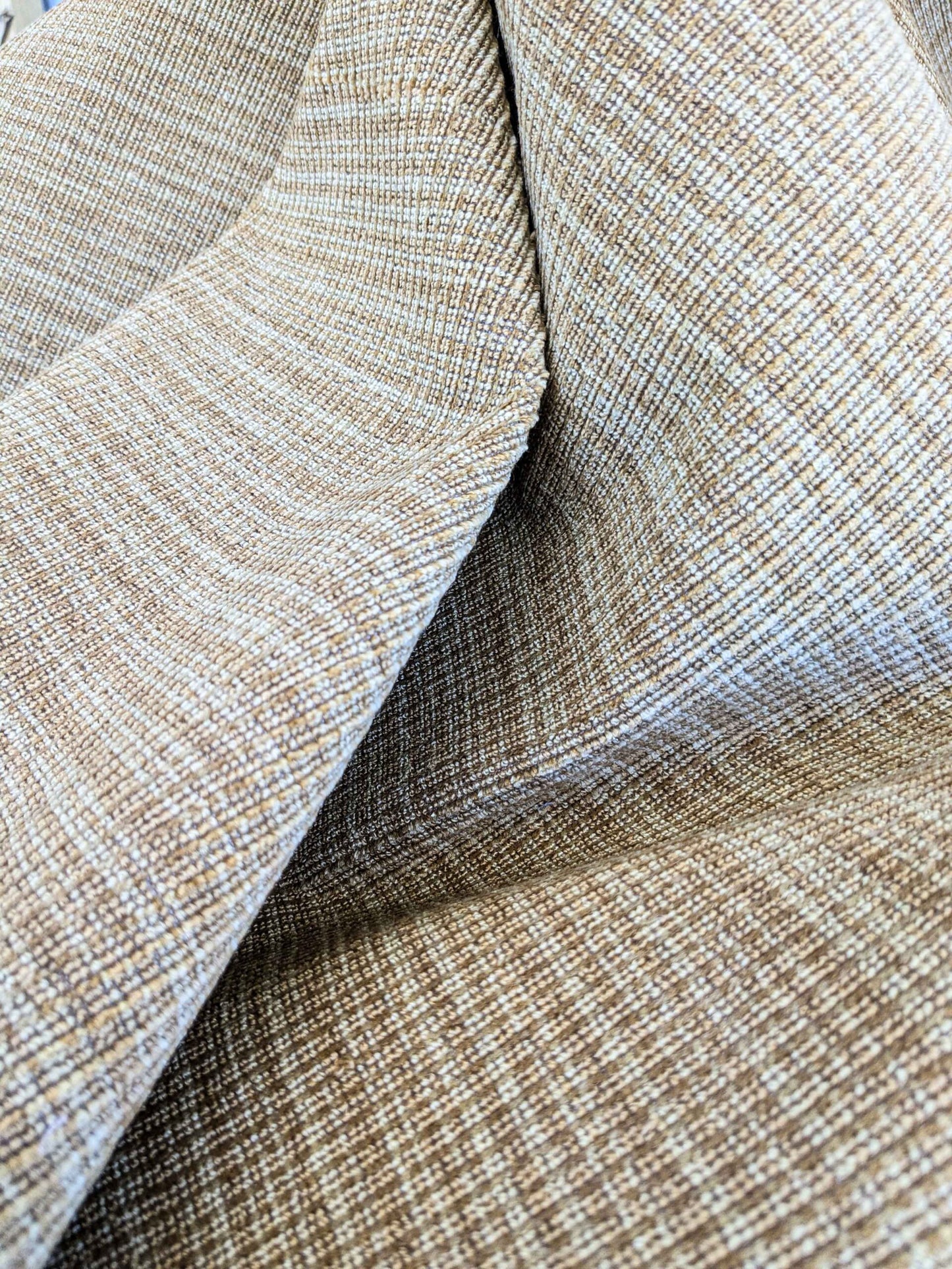 4.9y x 57" Scalamandre Brown Solid Texture Upholstery