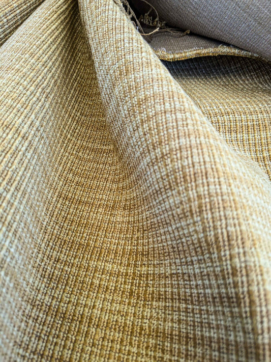 4.9y x 57" Scalamandre Brown Solid Texture Upholstery