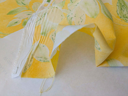 3.6y  Scalamandre Lelievre Paris Pollux Green Leaves on Yellow Botanical Tree Foliage