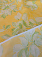 Scalamandre Lelievre Pollux Fabric - Green Leaves on Yellow