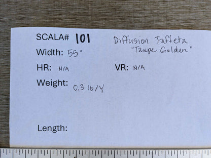 by yard Scalamandre Diffusion Taffeta Taupe Golden Solid Classic