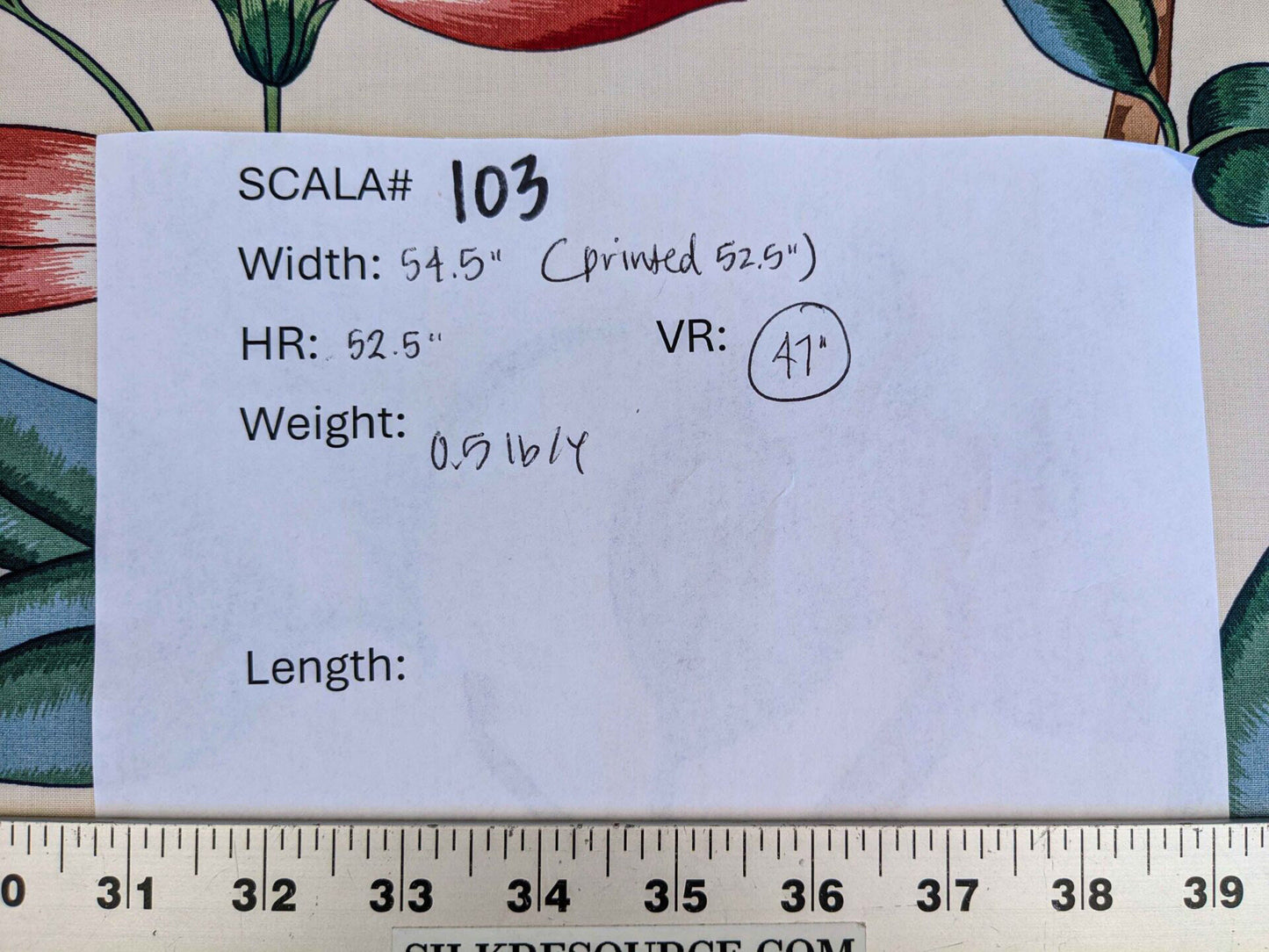 by yard Scalamandre Fantasie Indiene Flowers Butterfly Chinoiserie Botanical Floral Tree Foliage Large Pattern White Red Green Brown