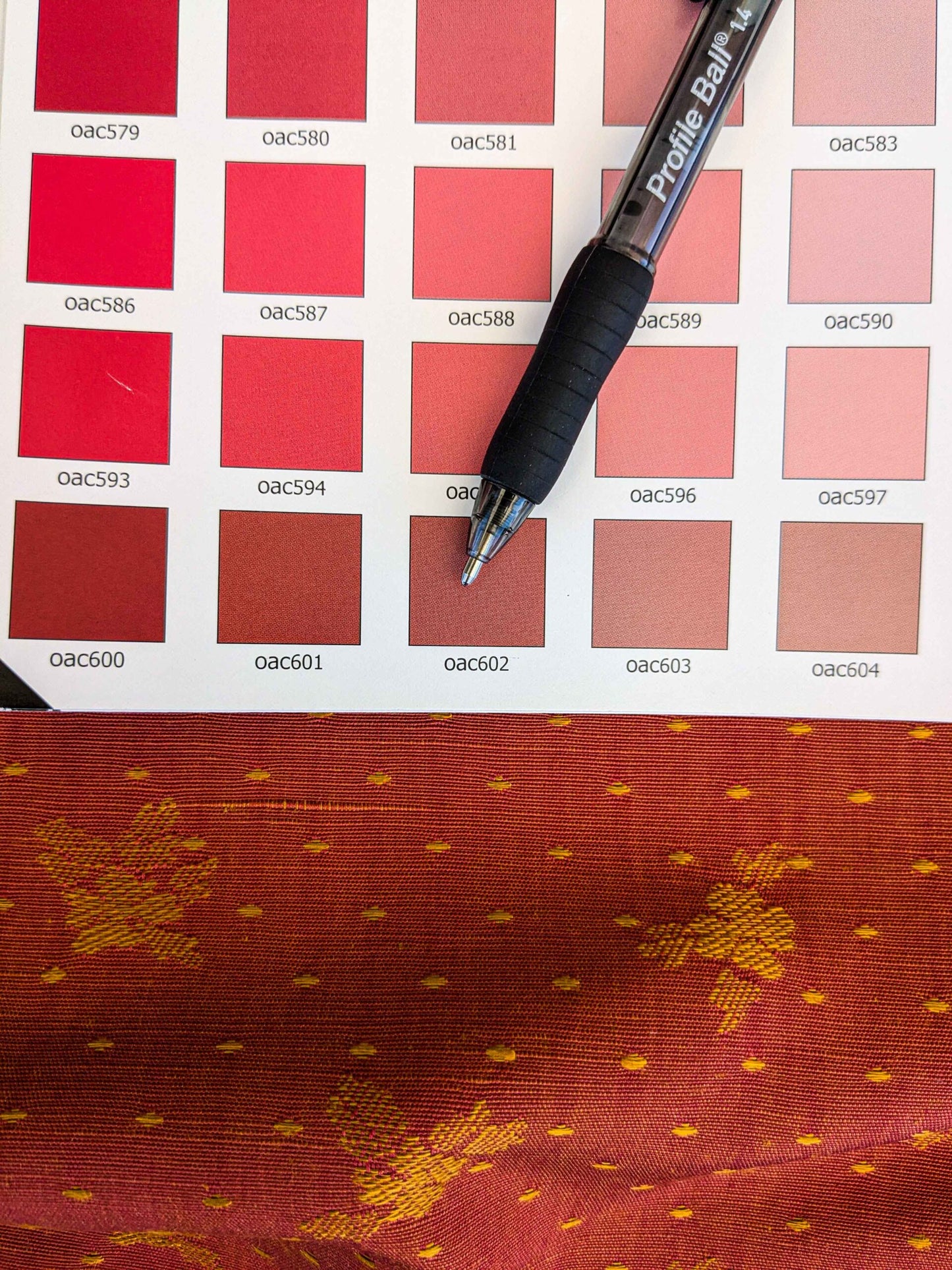 by yard Scalamandre Red Gold Small Scale Texture Neoclassical