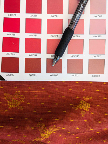 by yard Scalamandre Red Gold Small Scale Texture Neoclassical