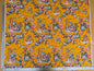 by yard Scalamandre Chinoiserie Garden Party Asian Floral Figurative Red Blue on Yellow Cotton