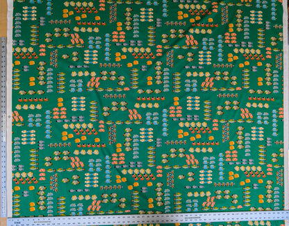 by yard Scalamandre Tropical Fish Ocean Sea Print Multi on Green Animals Cotton
