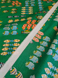Scalamandre Tropical Fish Cotton - Multi on Green