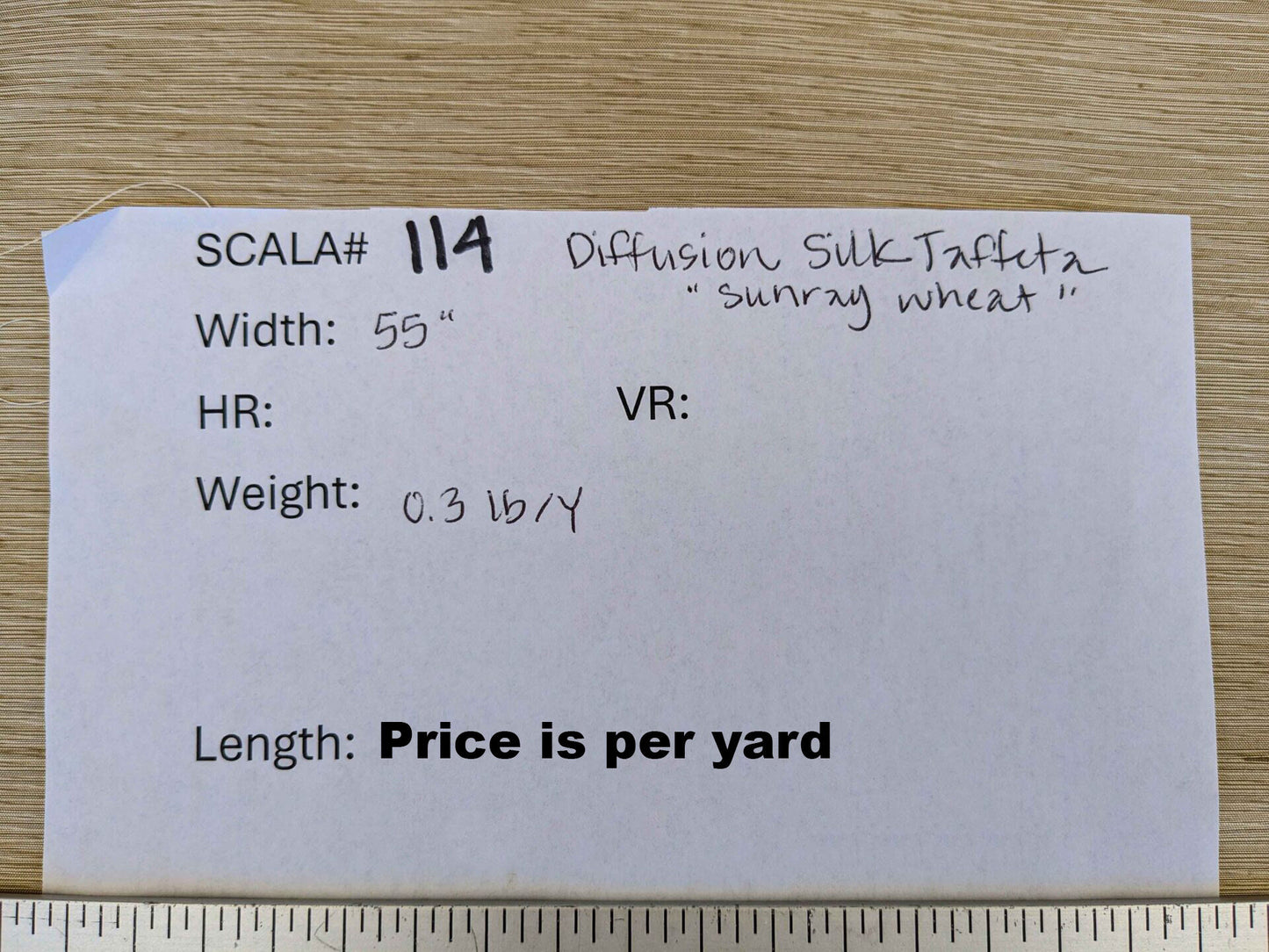 by yard Scalamandre Diffusion Silk Taffeta Sunray Wheat Beige Solid Classic