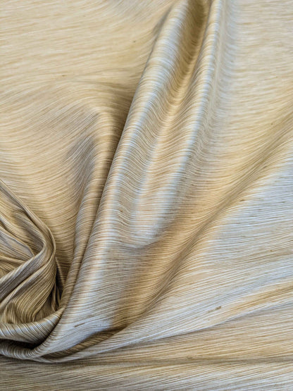 by yard Scalamandre Diffusion Silk Taffeta Sunray Wheat Beige Solid Classic