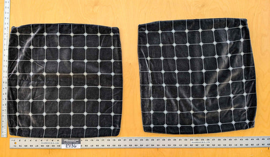 1 EV36 Scalamandre 2 Pieces Pillow Case only Black White Plaid Check Square Geometric 20"x20"