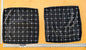 1 EV36 Scalamandre 2 Pieces Pillow Case only Black White Plaid Check Square Geometric 20"x20"