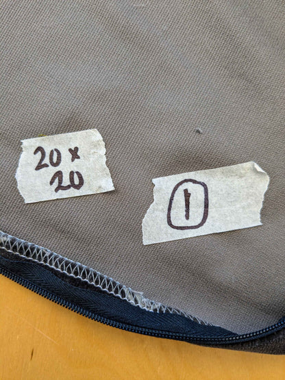 1 EV36 Scalamandre 2 Pieces Pillow Case only Black White Plaid Check Square Geometric 20"x20"