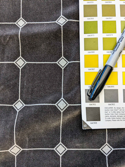 1 EV36 Scalamandre 2 Pieces Pillow Case only Black White Plaid Check Square Geometric 20"x20"