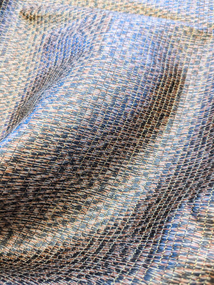 7 EV36 Lelievre Paris Graphite Ho Cuivre Brown Orange Cotton Black Small Scale Texture Solid 27"x27"