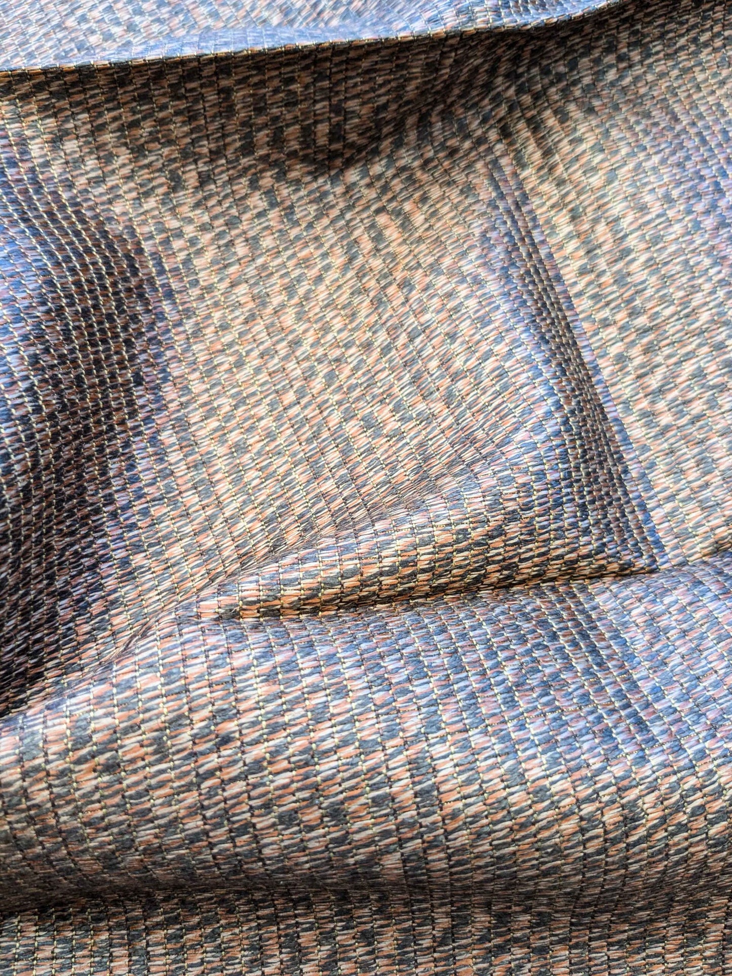 8 EV36 Lelievre Paris Graphite Ho Cuivre Brown Orange Cotton Black Small Scale Texture Solid 24"x27"