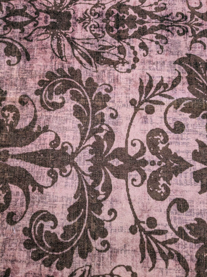 12 EV36 Scalamandre Damask Velvet Purple Renaissance Historical 28"W x 50"L