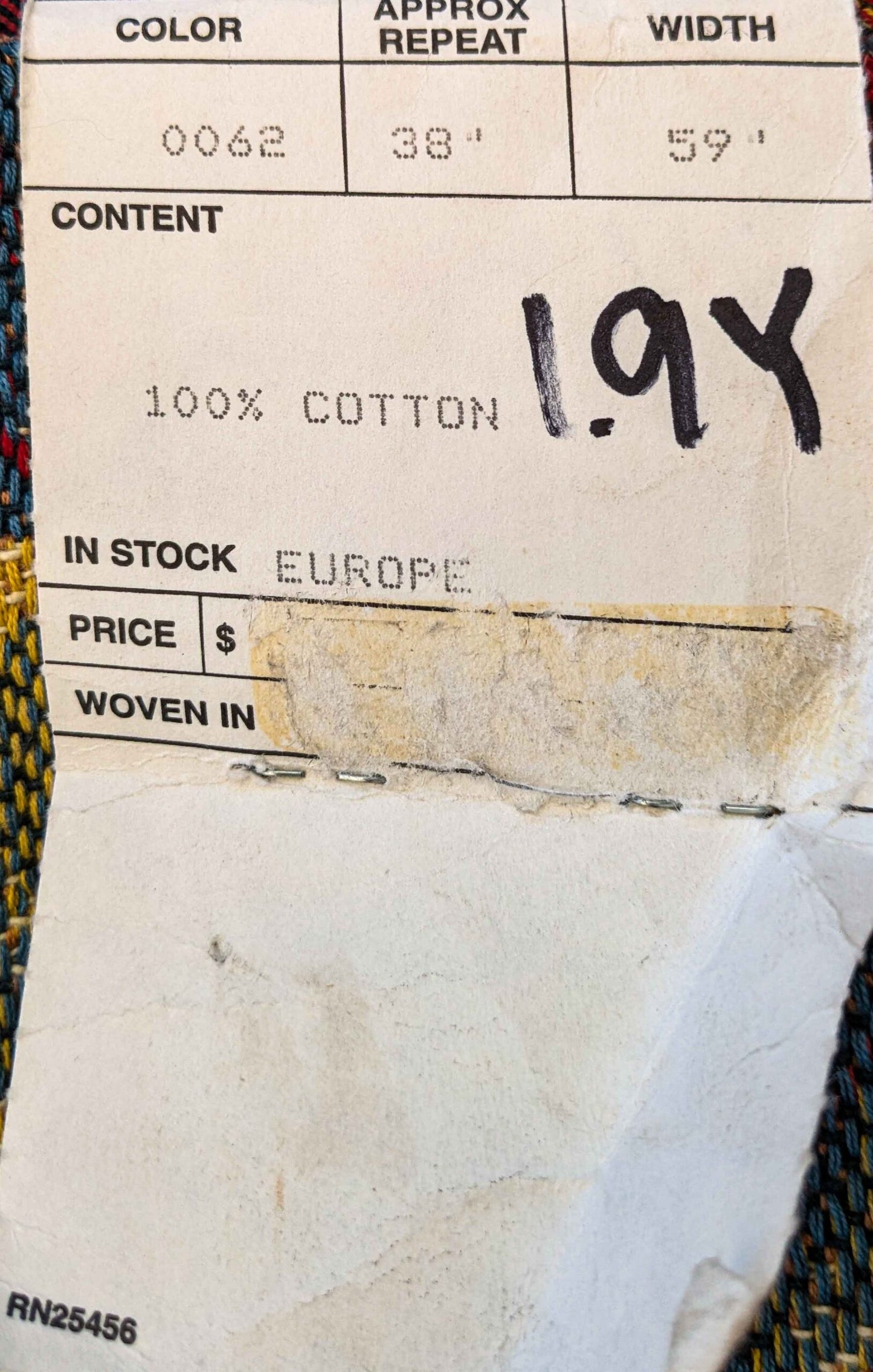 20 EV36 Scalamandre Fruits De La Passion Multi on Gold Stripe Cotton Botanical Neoclassical 1.9 yds  x 29"W