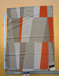 21 EV36 Lelievre Paris Tipi Corail Large Jacquard Polyester Abstract Gray Orange