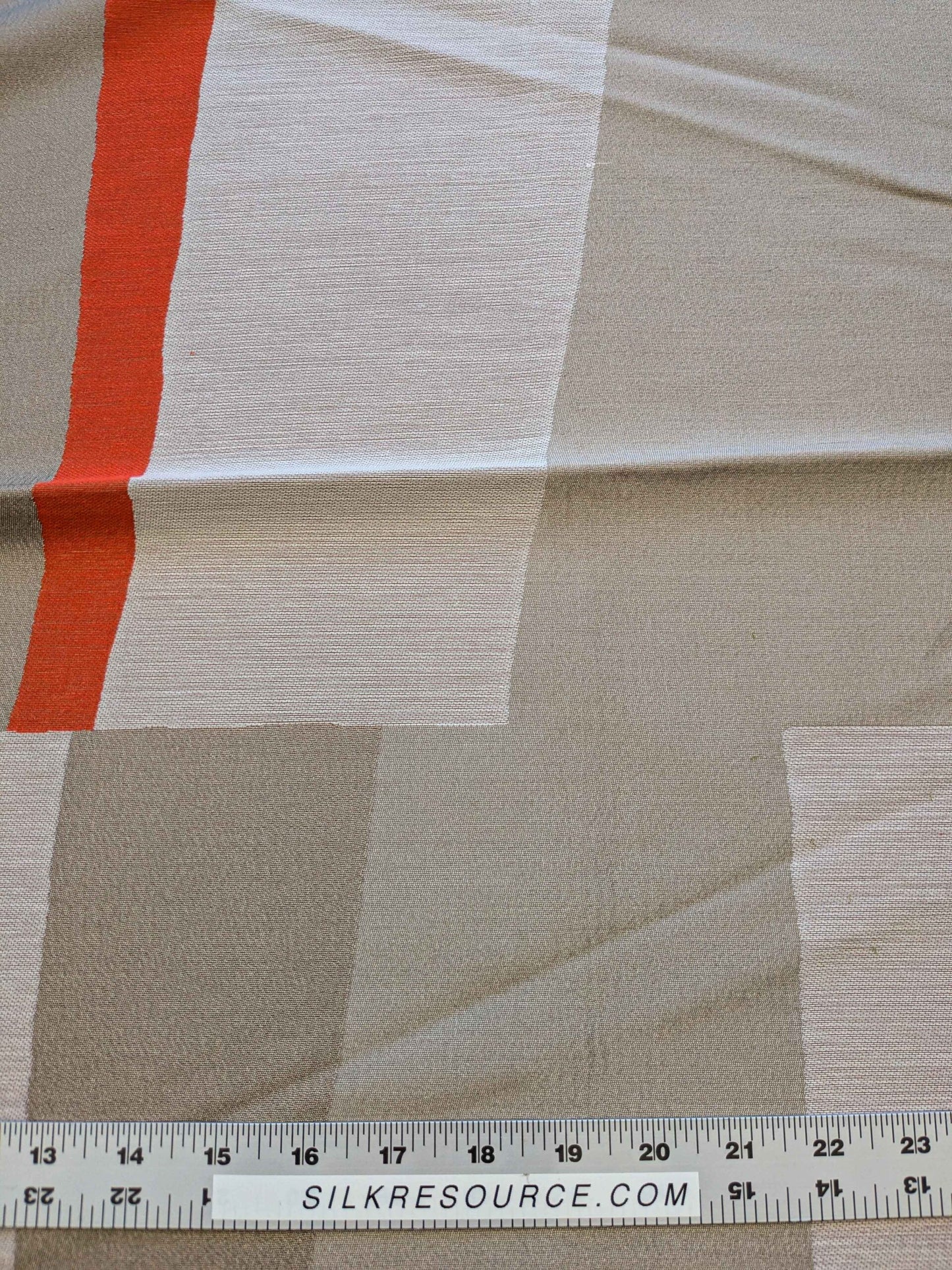 21 EV36 Lelievre Paris Tipi Corail Large Jacquard Polyester Abstract Gray Orange