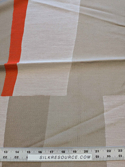 21 EV36 Lelievre Paris Tipi Corail Large Jacquard Polyester Abstract Gray Orange