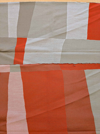 21 EV36 Lelievre Paris Tipi Corail Large Jacquard Polyester Abstract Gray Orange