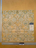 24 EV36 Tassinari and Chatel Joyeuse Creme Cut Velvet Linen Silk Beige Botanical Floral 25"x25"
