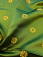 25 EV36 Tassinari and Chatel Davout Seme Vert Green Gold Silk Botanical Neoclassical 25"x25"