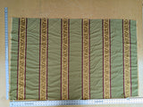32"L x 51.5"W  Scalamandre Sabina Stripe Apple Green Jacquards Silk Blend