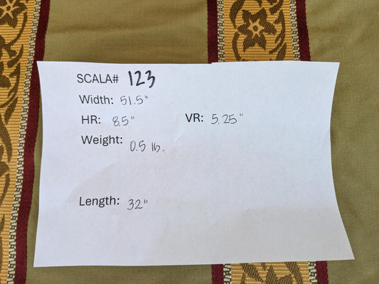 32"L x 51.5"W  Scalamandre Sabina Stripe Apple Green Jacquards Silk Blend