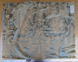 2 EV37 2.4yards Old World Weavers Ambliornite Grande Azure Blue Woven Gray Beige Floral Silk MSRP USD 500+/y
