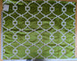 5 EV37 1.3 yards Scalamandre Circle Fret Absinthe Green Jacquard Fretwork Lattice MSRP USD264/y