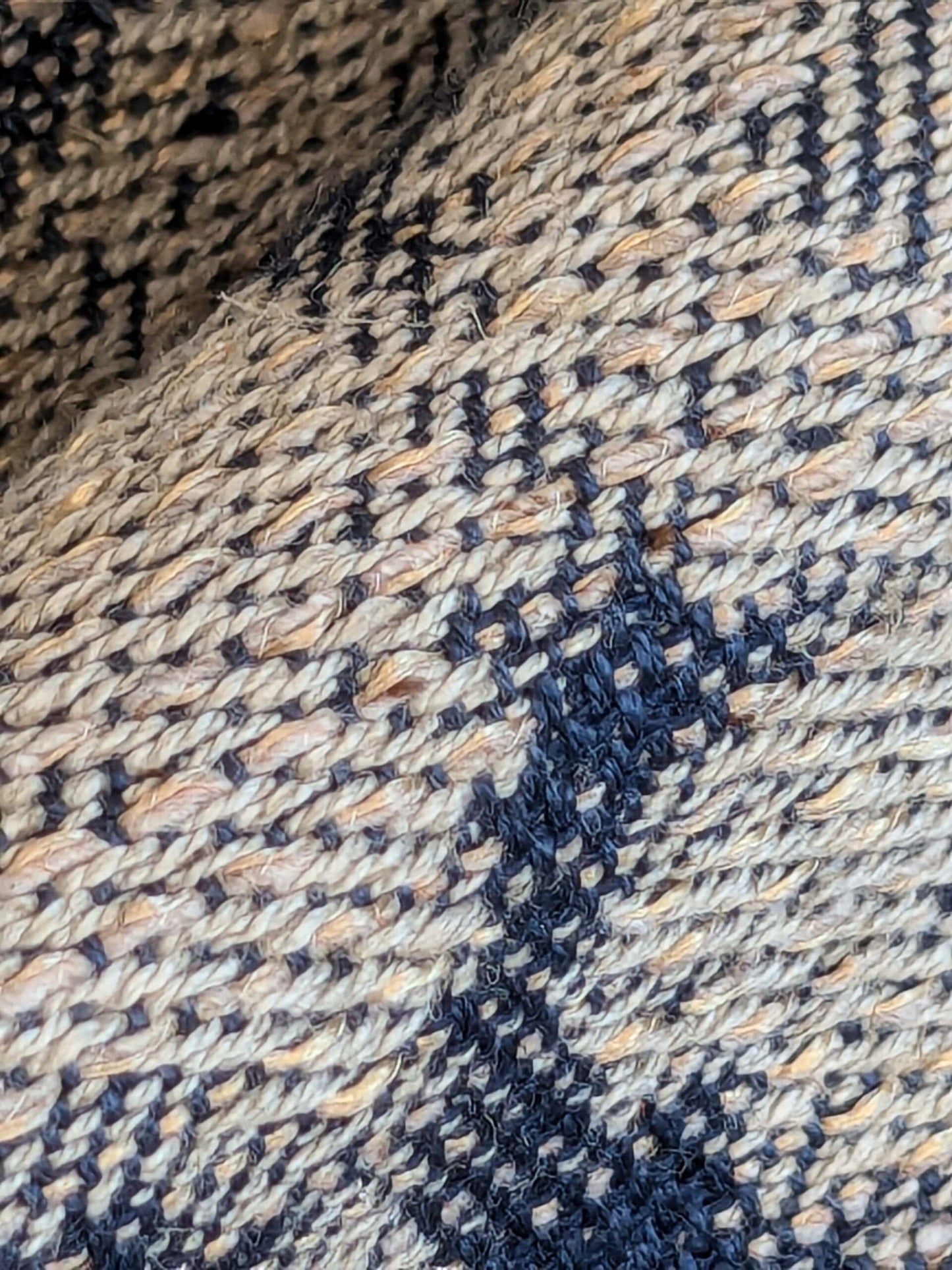 9 EV37 2.4 yards Scalamandre Shibori Weave Indigo Blue White Texture Silk Cotton