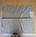 101 EV37 25" x 29" Edmond Petit Lin Miroir Argent Naturel Light Beige Cream Texture Solid Linen MSRP USD594/y